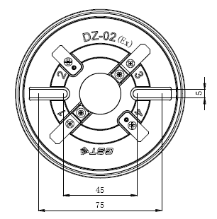 探测器底座示意图