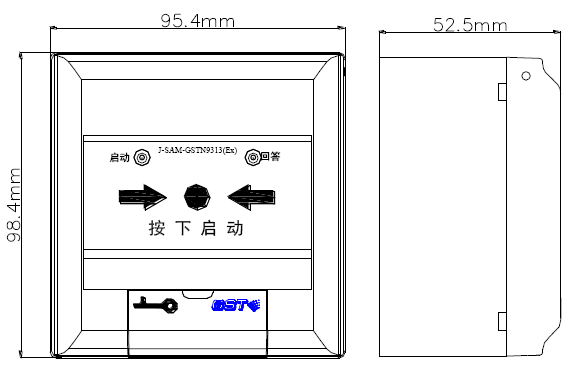 消火栓外形示意图